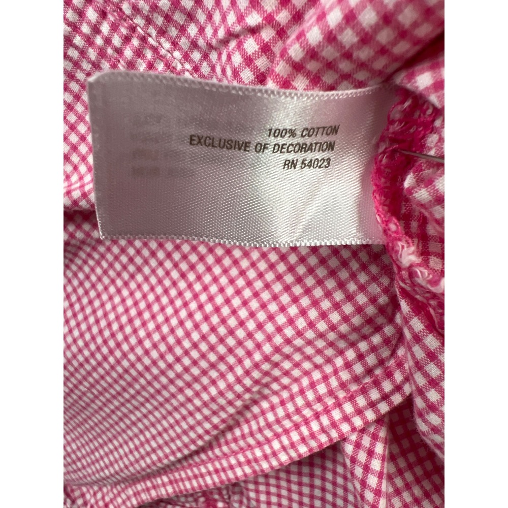 Old Navy Button Down Shirt Womens XXL Pink Gingham Western Pearl Snap Cotton - Picture 3 of 8